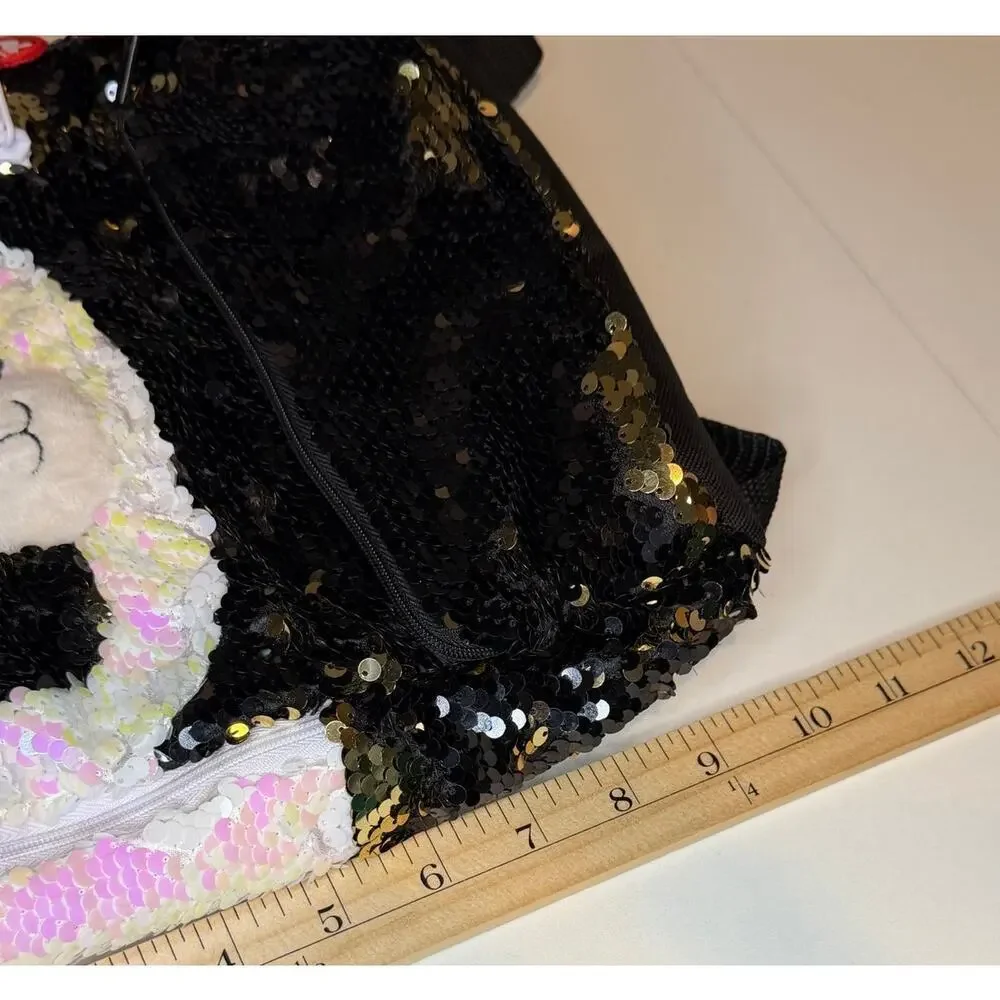 NWT Ty Fashion Sequin Panda Mini Backpack
